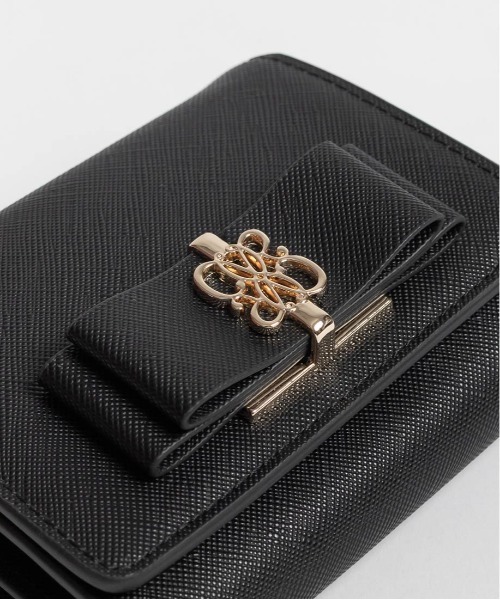 RANDA モノグラムリボン二つ折りウォレット ブラック モノグラムリボン二つ折りウォレットRANDA公式サイト