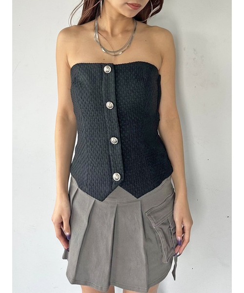 「EGOIST」 ベアトップ FREE ブラック レディース_画像3