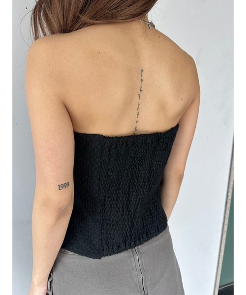 「EGOIST」 ベアトップ FREE ブラック レディース_画像8