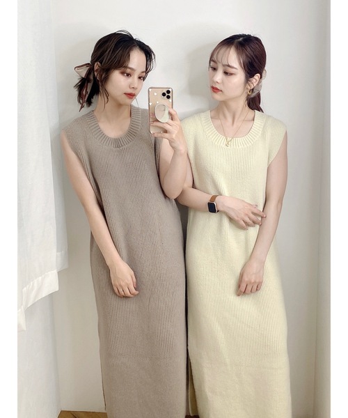 「JUMELLE」 コンビワンピース FREE ブラウン レディース_画像3