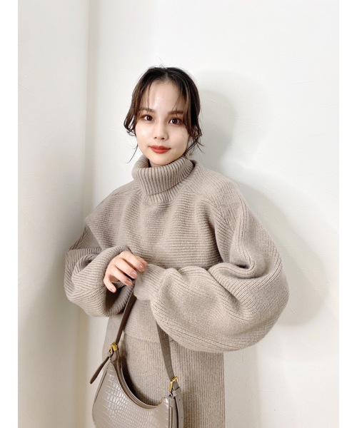 「JUMELLE」 コンビワンピース FREE ブラウン レディース_画像7