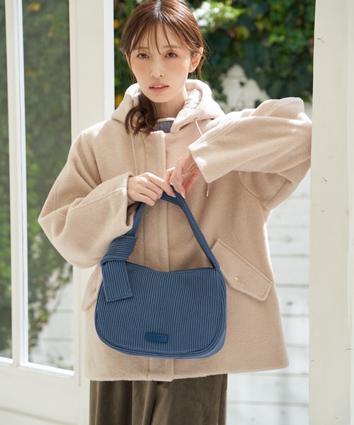 kae出品 ikka（イッカ） ショルダーバッグ バッグ リブニットワンハンドル