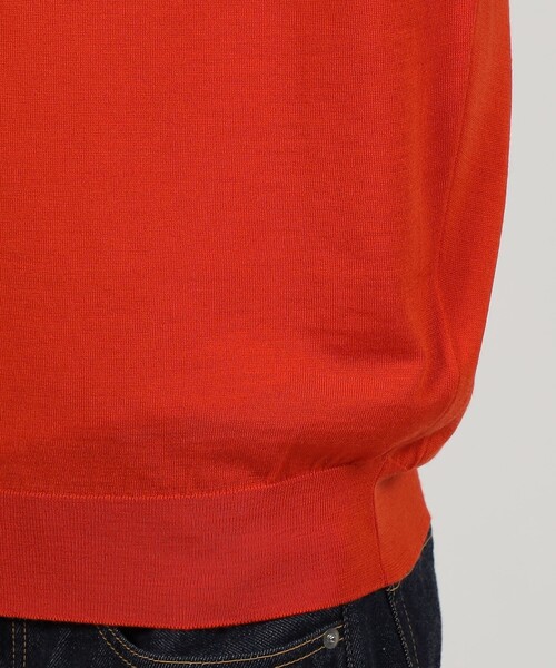 セーター ニット JOHN SMEDLEY  DORSET メリノウール ポロカラープルオーバーニット メンズの画像