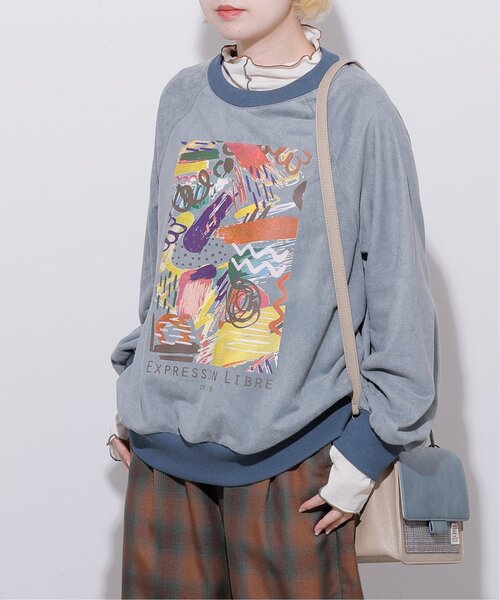 「DOUBLE NAME」 スウェットカットソー FREE キナリ レディース_画像2