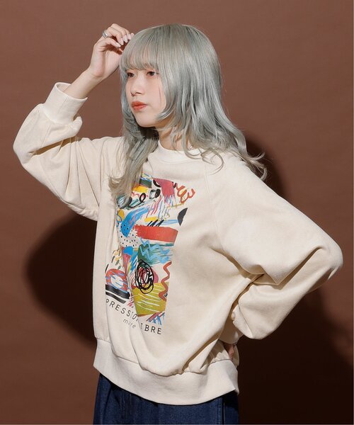 「DOUBLE NAME」 スウェットカットソー FREE キナリ レディース_画像9