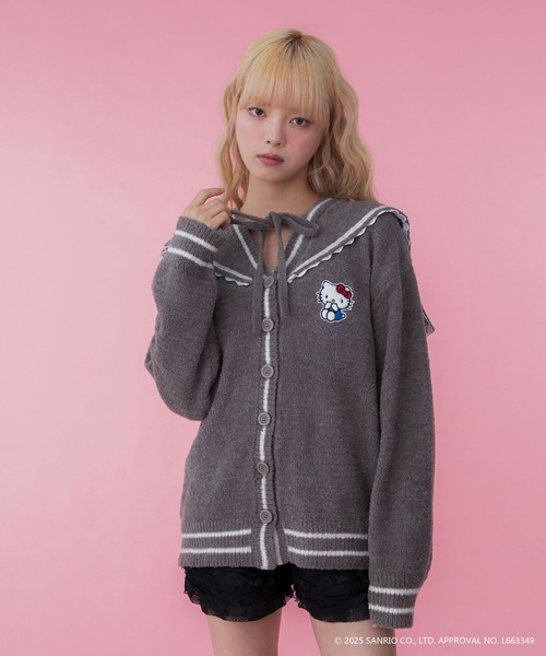 sanrio（サンリオ） カーディガン 「HELLO KITTY」ハローキティコラボ
