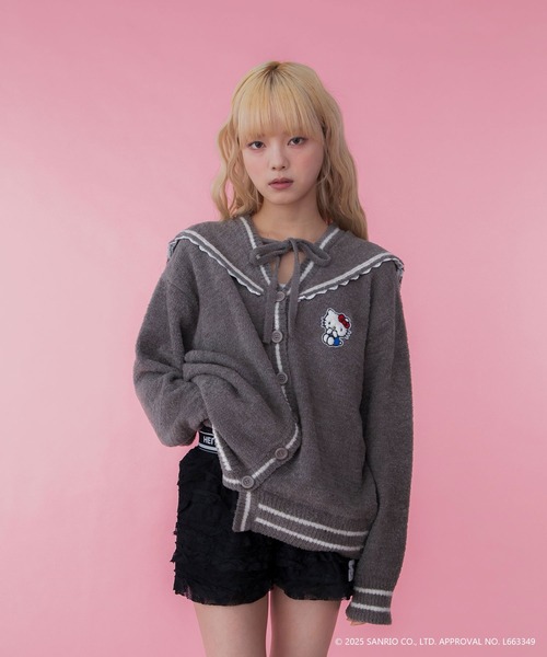 sanrio（サンリオ） カーディガン 「HELLO KITTY」ハローキティコラボ