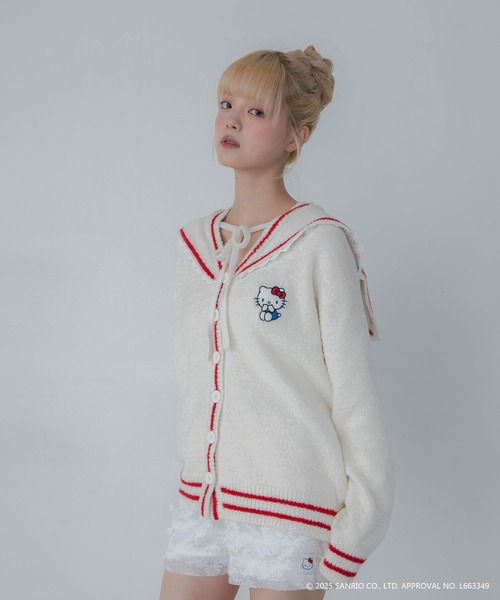 sanrio（サンリオ） カーディガン 「HELLO KITTY」ハローキティコラボ