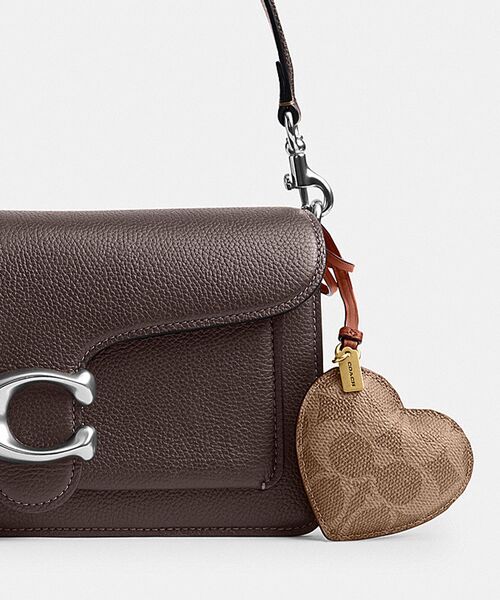 COACH モノグラム キーホルダー ハートチャーム COACH（コーチ） キーホルダー ハート パフィ バッグ チャーム