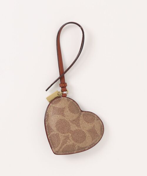COACH（コーチ） キーホルダー ハート パフィ バッグ チャーム