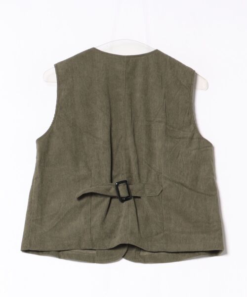 SHOUYO ベスト ジレ コーデュロイタッチ あったかベスト／ナチュラル