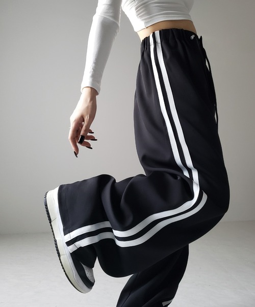 「me+em select」 カーゴパンツ LARGE ブラック レディース_画像2