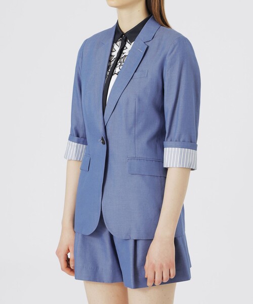「LOVELESS」 テーラードジャケット 34 ブルー レディース_画像5