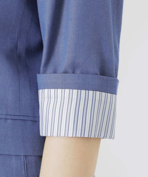 「LOVELESS」 テーラードジャケット 34 ブルー レディース_画像8