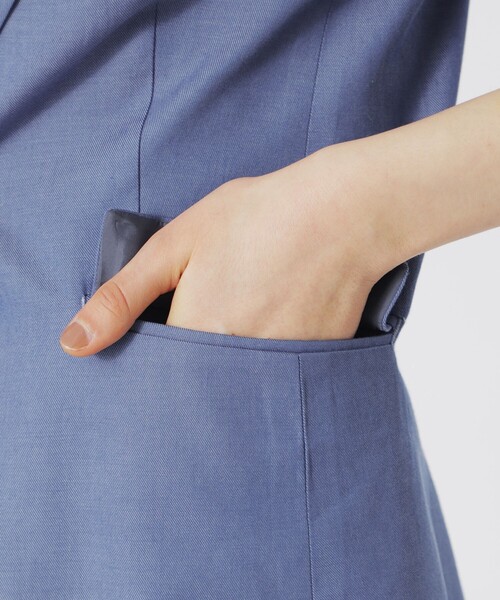 「LOVELESS」 テーラードジャケット 34 ブルー レディース_画像10