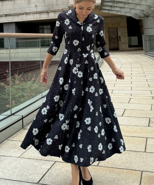 新品未使用タグ付き JENNE ワンピース JENNE」 7分袖ワンピース SMALL ネイビー レディース : ZOZOTOWN Yahoo