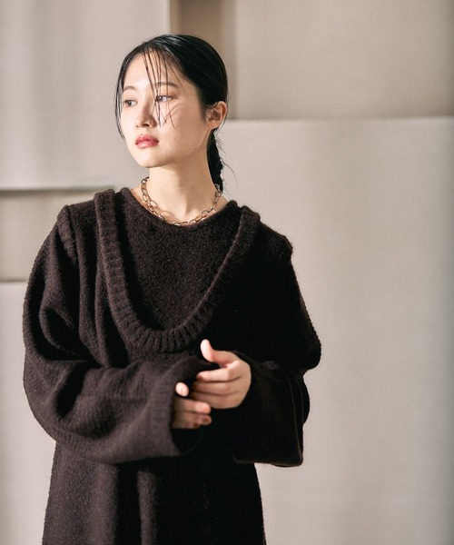 LEPSIM（レプシィム） ニット セーター 5ゲージレイヤーライクロング