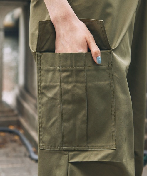 「MONO-MART LADY'S」 カーゴパンツ M ブラック レディース_画像7