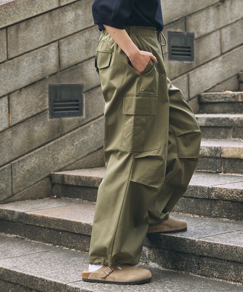 「MONO-MART LADY'S」 カーゴパンツ M ブラック レディース_画像9