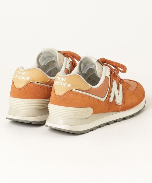「New Balance」 ローカットスニーカー 23.5cm ブラウン レディース_画像2