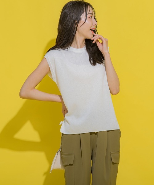 「VICKY」 ノースリーブニット M ピンク レディース_画像5