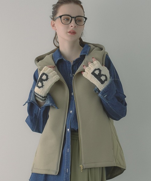 「saloon」 ベスト FREE ブラック レディース_画像2