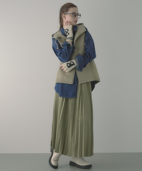 「saloon」 ベスト FREE ブラック レディース_画像7