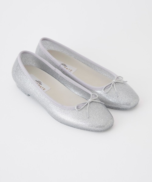 「TEMPERATE」 フラットパンプス 39 シルバー レディース_画像5