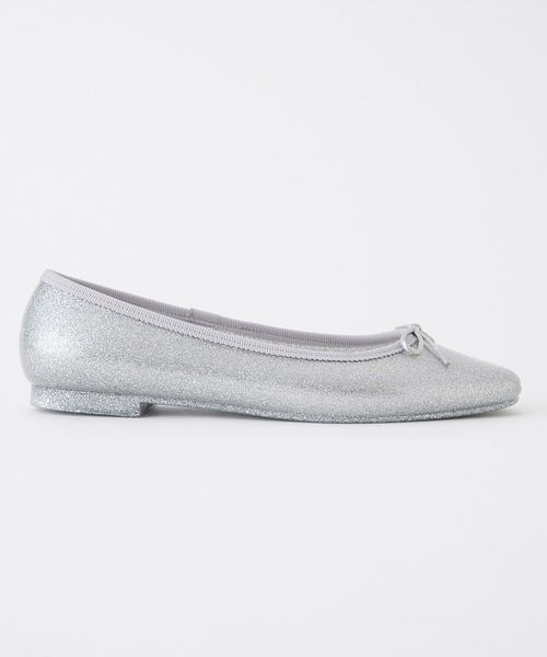 「TEMPERATE」 フラットパンプス 39 シルバー レディース_画像7