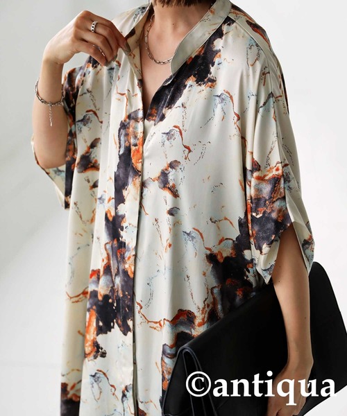 「antiqua」 長袖ワンピース FREE ベージュ レディース_画像9