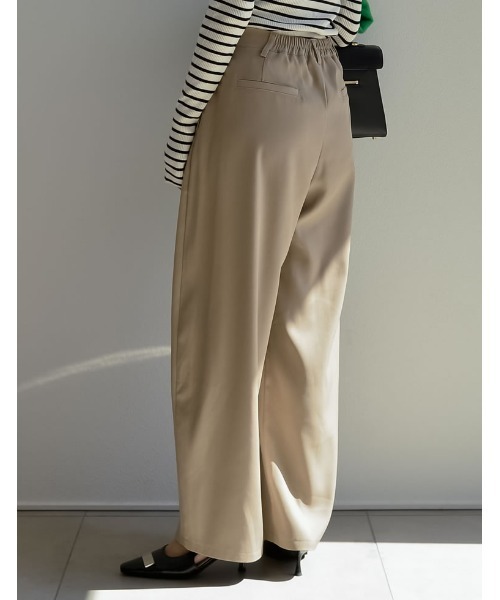 「Re:EDIT」 パンツ MEDIUM チャコールグレー レディース_画像3