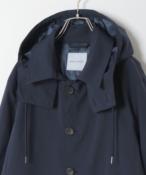 「IKKA LOUNGE」 ステンカラーコート S ベージュ メンズ_画像3
