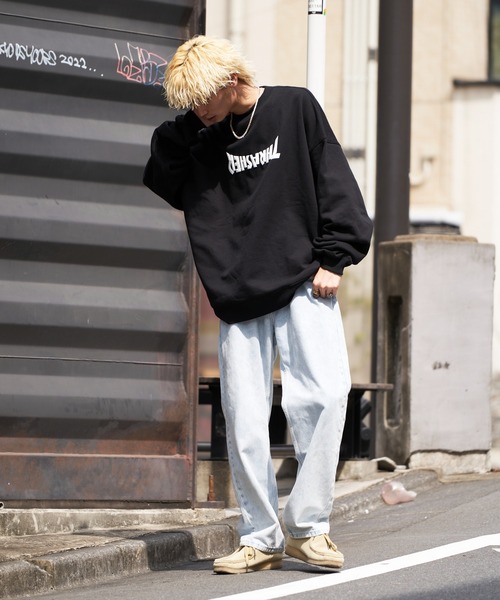 「THRASHER」 スウェットカットソー MEDIUM グリーン メンズ_画像3