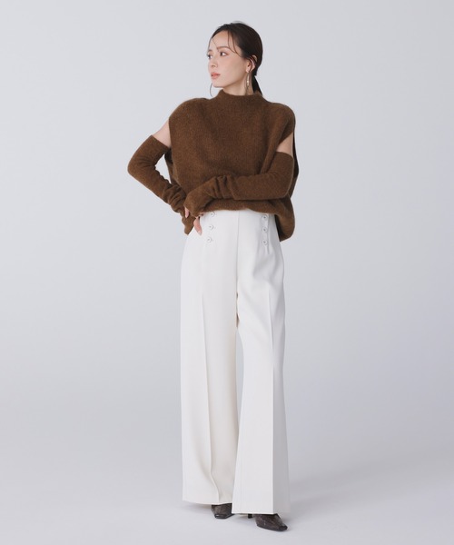 「anuans」 パンツ MEDIUM ホワイト系その他 レディース_画像6