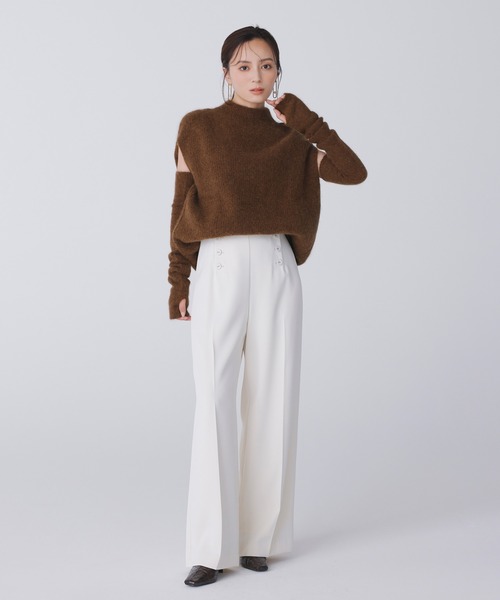 「anuans」 パンツ MEDIUM ホワイト系その他 レディース_画像8