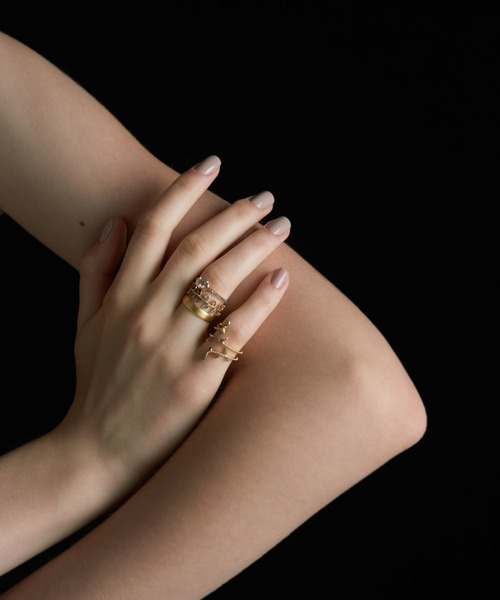 「ARTIDA OUD」 リング 9号 グレー レディース_画像6