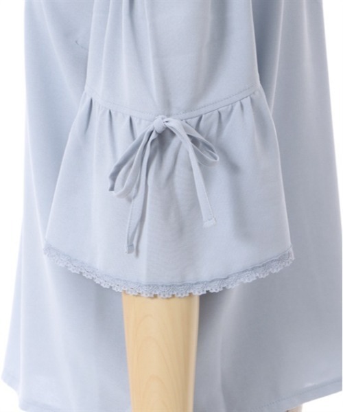 「axes femme POETIQUE」 半袖ブラウス MEDIUM ブルー レディース_画像4