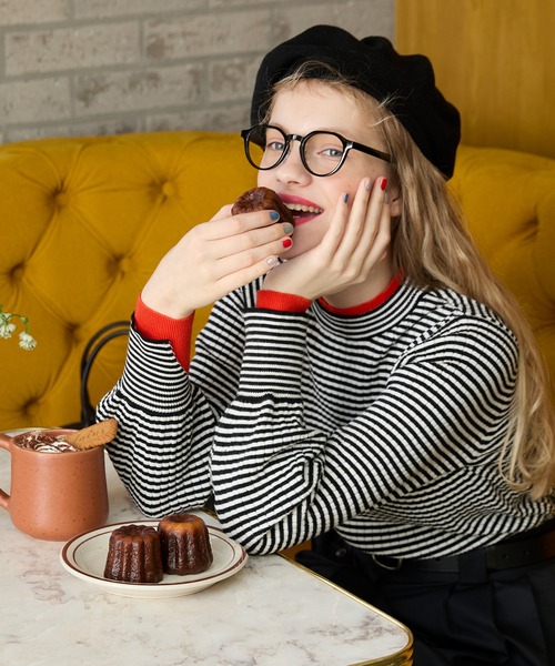 「BONLECILL」 長袖カットソー M ホワイト レディース_画像2