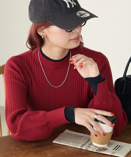 「BONLECILL」 長袖カットソー M ホワイト レディース_画像9