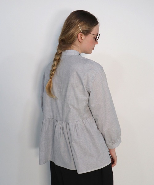 「haupia」 長袖ブラウス MEDIUM オフホワイト レディース_画像6