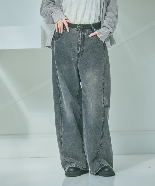 LAKOLE（ラコレ） ジーンズ デニム デニムパンツ コクーンデニムパンツ