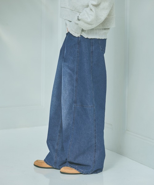 LAKOLE（ラコレ） ジーンズ デニム デニムパンツ コクーンデニムパンツ