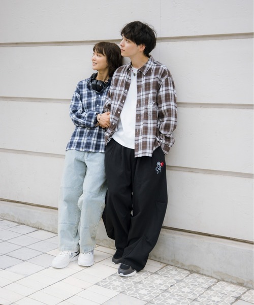 「kaoyorinakami」 長袖シャツ X-LARGE ブラウン メンズ_画像8