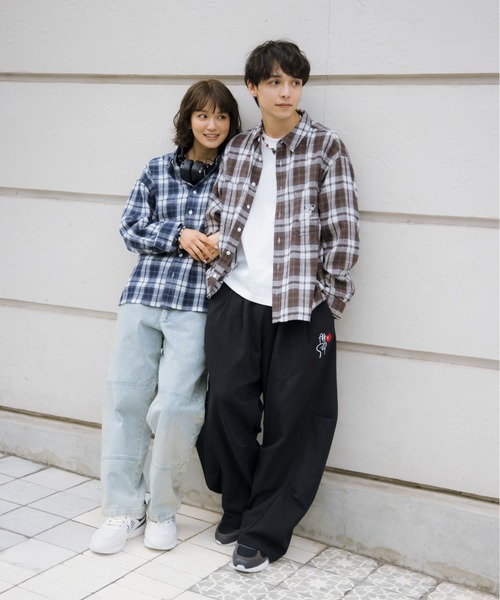 「kaoyorinakami」 長袖シャツ X-LARGE ブラウン メンズ_画像9