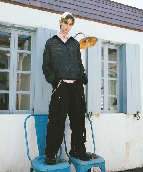 「Forte（フォルテ）」 長袖ポロシャツ MEDIUM ベージュ メンズ_画像7