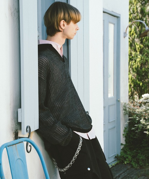 「Forte（フォルテ）」 長袖ポロシャツ MEDIUM ベージュ メンズ_画像9