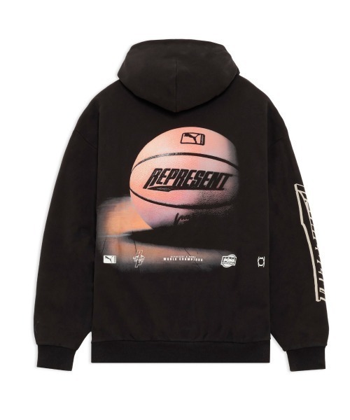 プーマフード付パーカーサイズL レア品 PUMA（プーマ） パーカー PUMA REPRESENT LS HOODIE（プーマ リ