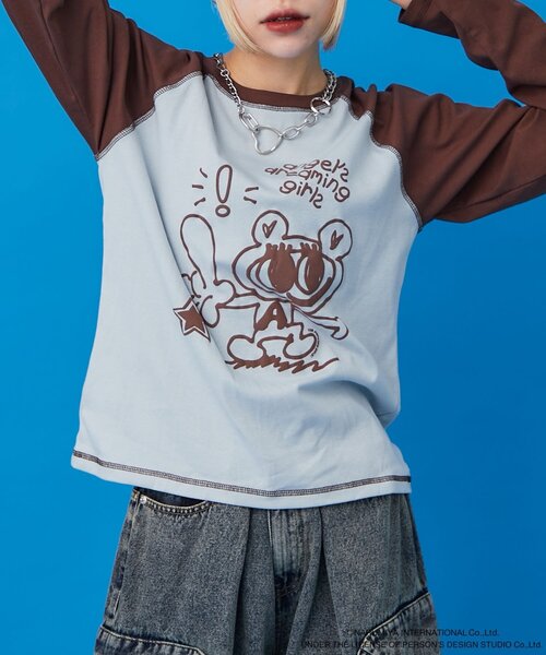 w closet（ダブルクローゼット） tシャツ 「ANGEL BLUE」ナカムラくん
