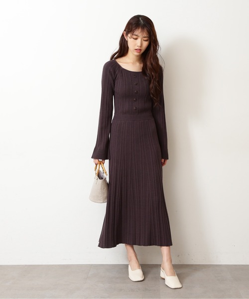 「FREE'S MART」 ニットワンピース FREE ベージュ レディース_画像2