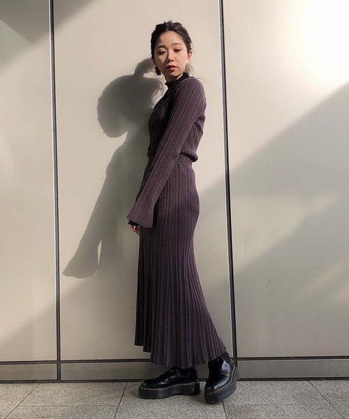 「FREE'S MART」 ニットワンピース FREE ベージュ レディース_画像3